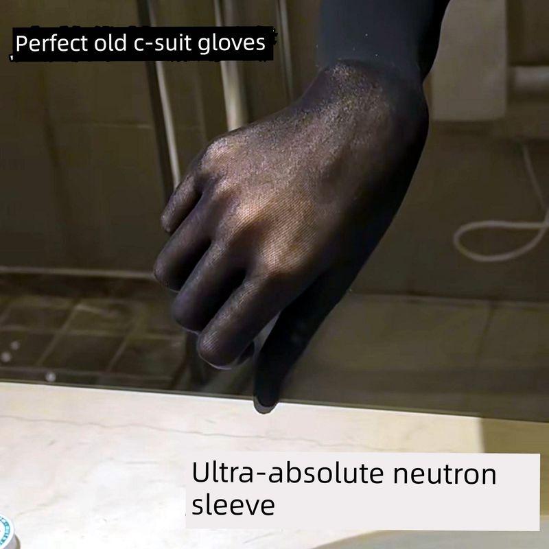 

Black QQ Gloves Instead of Cos Costume Gloves Sexy Gloves Black Silk Super Stretch Sexy Silky Seamless Ultra-Thin Black [matte]] All yards