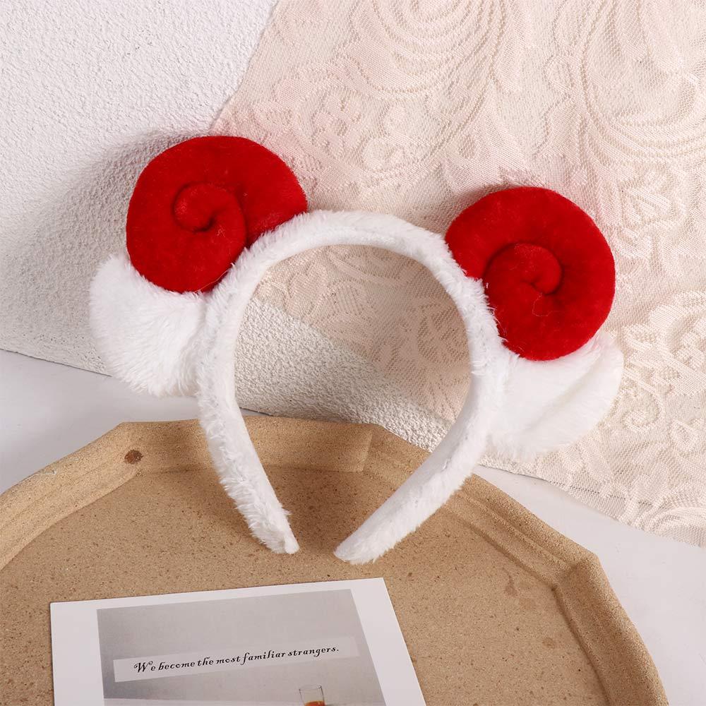 Girls Korean Sheep Ear Cartoon Hair Accessories Plush Lamb Headband Hair Hoop