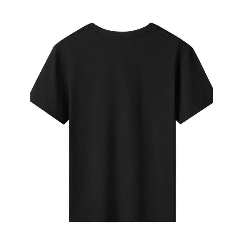 European sizes Summer Short-Sleeve Print T-Shirt for Girls, Casual Round-Neck Top for Summer And Spring