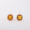 Natural Citrine Gemstone 925 Sterling Silver Jewelry Handmade Women's Earrings1" EE-172-7