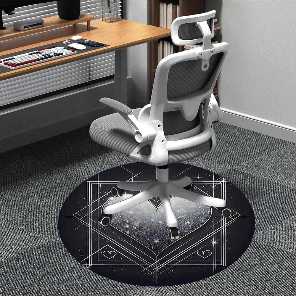 

1pc Heart Carpet for Office, Non-slip, Soft and Durable Office Rug, Perfect for Office yy260128008 80cm by 80cm