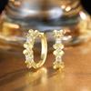 Chinese S925 Sterling Silver Flower Earrings, Ear Buckles, Women's Exquisite Niche Court Style Earrings, Ear Jewelry