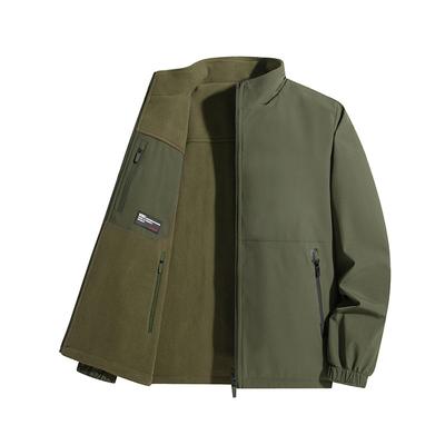 Doppelseitige Jacke Herren Fleece Verbundjacke Herren und Damen Neue Winter Lockere Jacke Plus Samt Verdickte Jacke