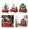 Christmas Music Box Table Centerpiece ,Rotatable Sculpture Tabletop Ornament Home