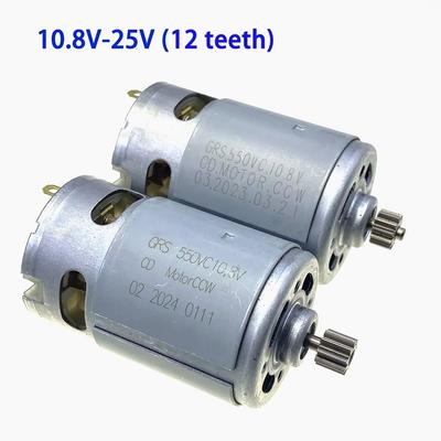 Motor RS550 Inalámbrico 12 Dientes Accesorios para Herramientas Eléctricas para Taladro Atornillador Inalámbrico