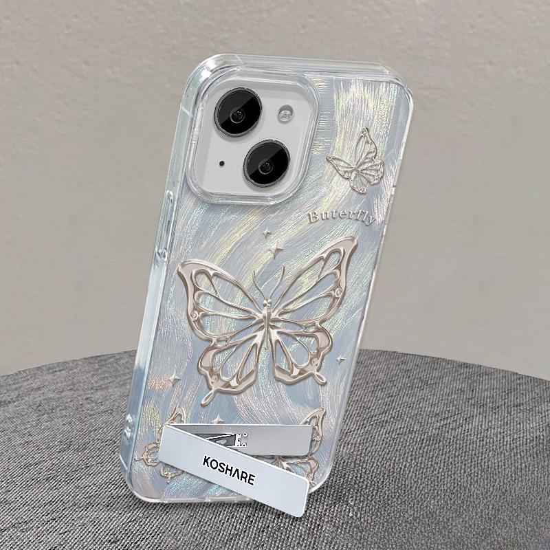 

Подходит для чехла для мобильного телефона Huawei Pura70pro Vivos17 Line Butterfly Stand Oppo Feather Yarn Xiaomi 14 Большие отверстия Redmi Note 9 Pro