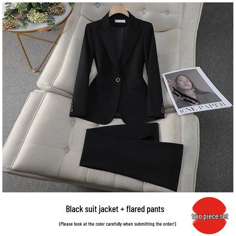 2026 Modischer Khaki-Blazer mit Temperament für Damen - Professionelles Frühjahrs-/Herbst-Anzug für Jahresversammlungen