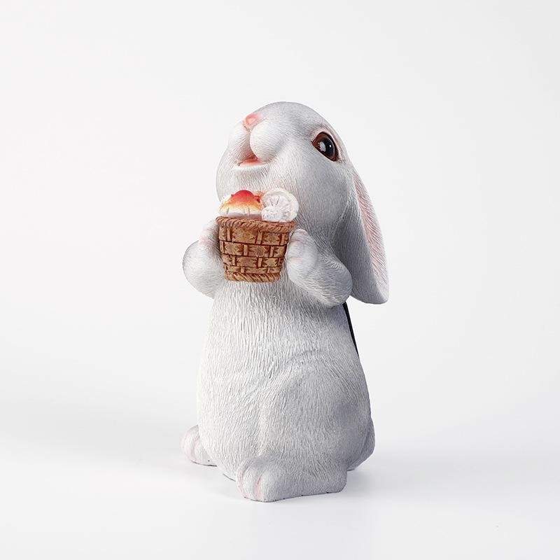 

Моделирование мелких животных, садовые украшения, смоляные кролики, садовые украшения mushroom