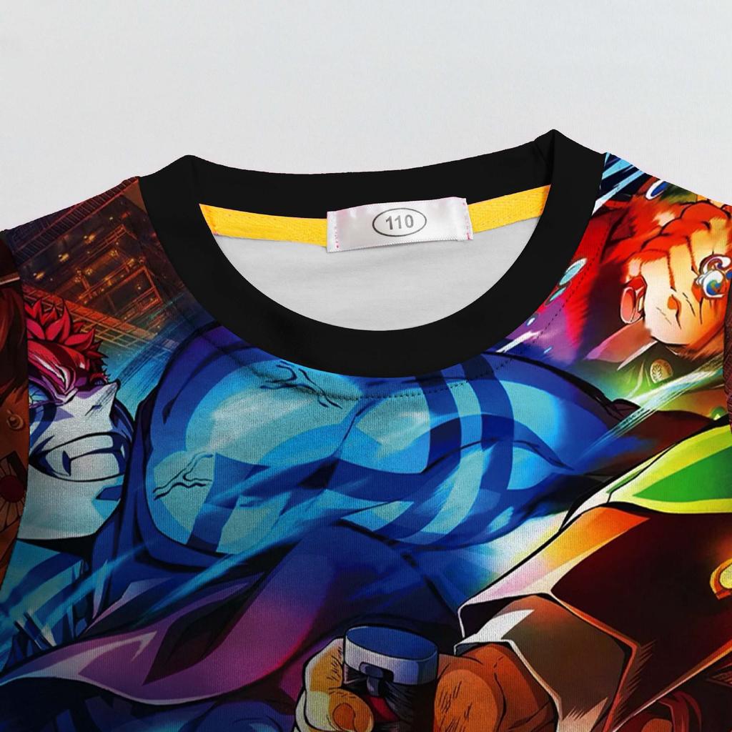 Cross-Border Movie Comic Print Pajama Set for Medium & Large Kids