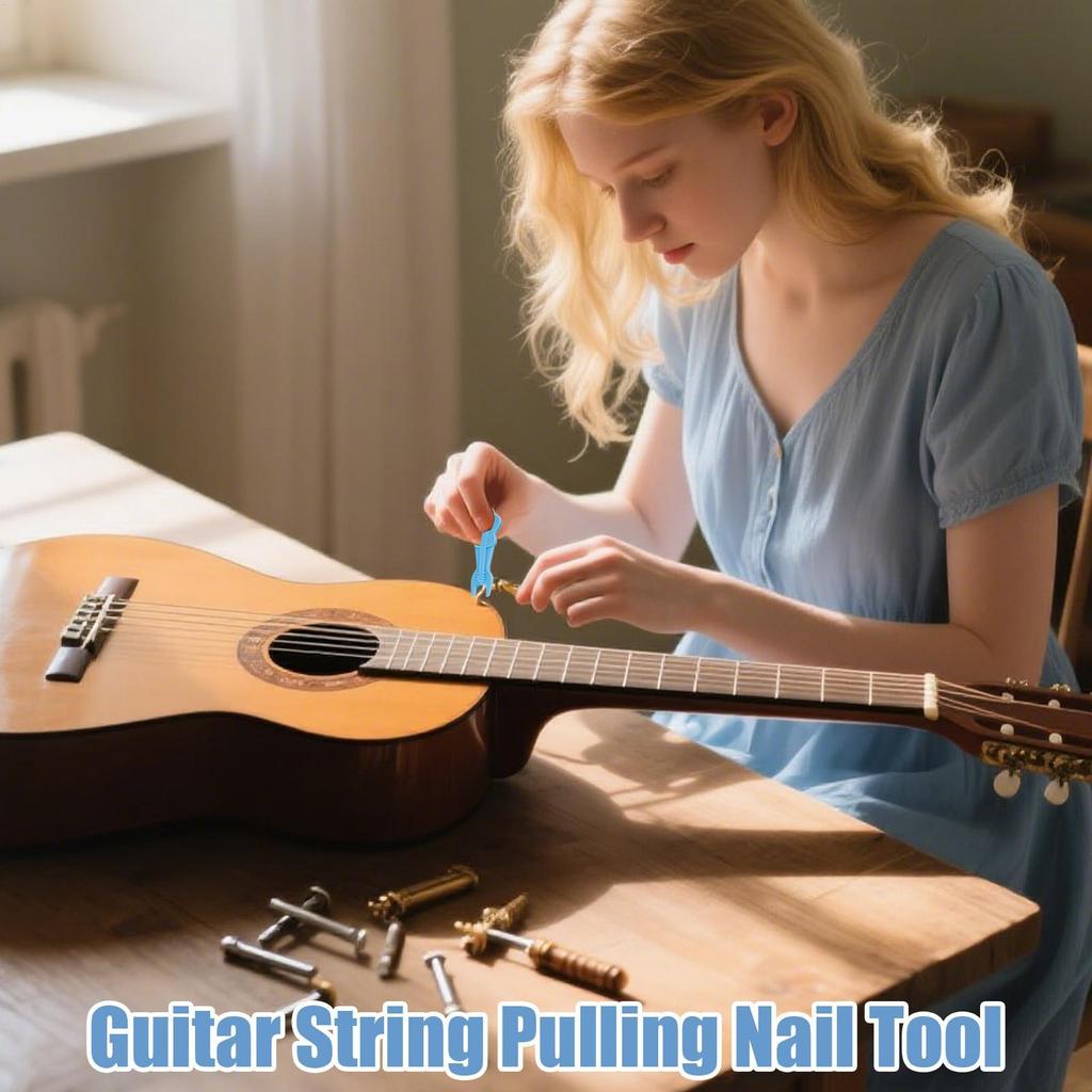 Guitar String Winder Lightweight Guitar String Peg Winder Ergonomic Design Pin Puller Aid Instrument Accessories for Musician