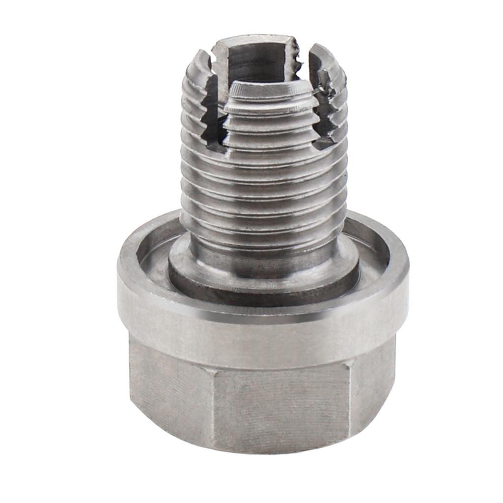 M12.1X1.75 Nerezová ocel Samosvorný vypouštěcí šroub oleje Oprava závitu Kompletní sada s O kroužkem Šestihranný klíč pro olejovou vanu Stříbrný