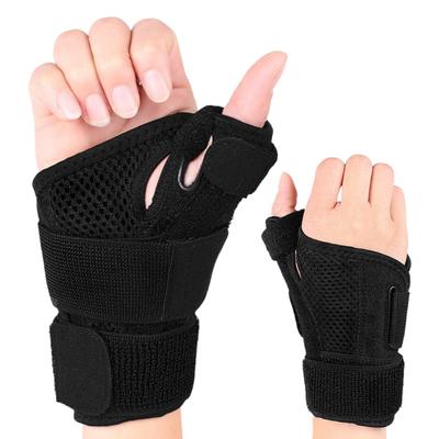 Durable And Safe Adjustable Double Support Wrist Brace With Binding Strap Compression Wrist Strap Thumb Splint Wrist Joint Fixation Protector