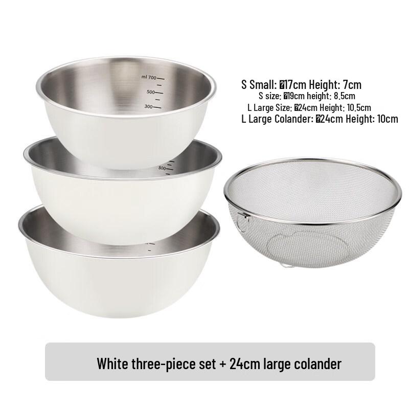 ZISIZ Stainless Steel Mixing Bowl