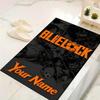 Custom 1Pc Blue Lock Soccer Anime Flannel Personalized Rug Non Slip Floor Mat Soft Carpet for Living Bedroom Office Home Decor Gift