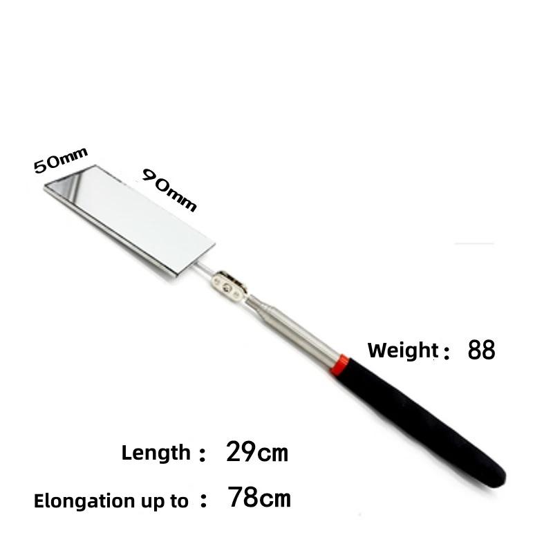 1pc Inspection Mirror 34" Extension 360° Rotation Extendable Telescopic Handle Retractable Lighted Tool On A Stick For Me