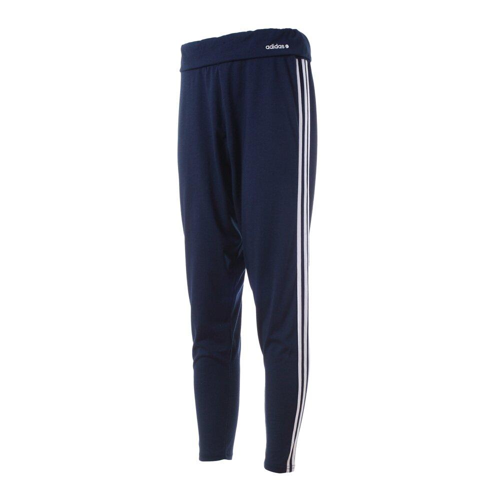 Adidas Neo Casual Life Series Logo Comfortable Versatile Solid Color Sports Long Pants Women bottoms Blue S26600