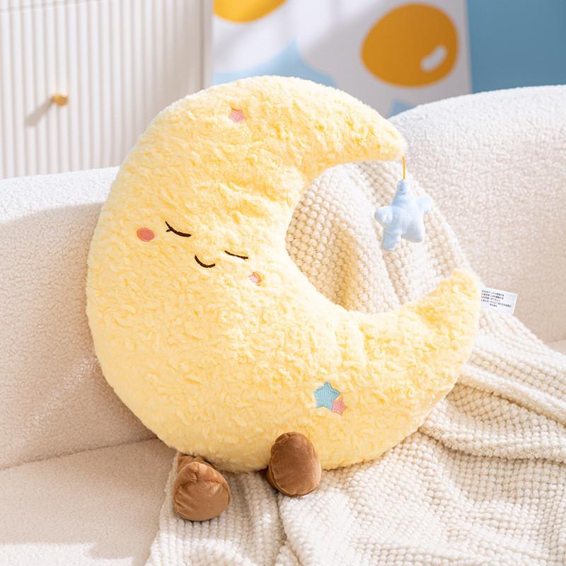 Cloud Sun Star Plush Pillow With Pp Cotton Filling For Kids And Teens Comfort