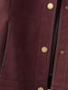 Women's Retro Suede Stand Collar Motorcycle Leather Jacket - Slim Fit, Genuine Leather, 2025 Edition