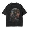 Unisex Cotton Short Sleeve Top Harajuku Hip Hop Washed T-shirt With Keep Print From Death Stranding T-shirt