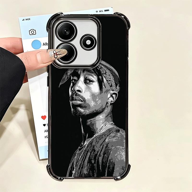 Rapper 2pac Singer Tupac Soft Phone Case For Xiaomi Poco X7 X8 Pro Max X6 X5 X3 F8 Ultra F7 M8 M7 M5S Redmi 15C 15A 15 14C 13C 1