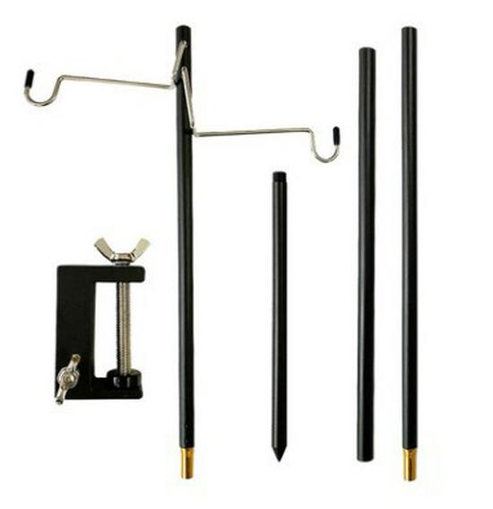 Portable Aluminum Camping Light Stand - Folding Outdoor Lamp Pole
