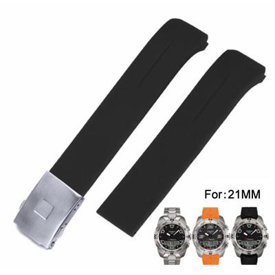 21MM T-Touch II serijos T013420A T047420A T013420 T047420 serijos silikoninės gumos laikrodžio dirželis, apyrankės apyrankė, skirta T013 T047