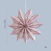 Paper 3D Christmas Tree Lampshade Hanging 30cm Star Decorative Lampshade Ceiling Pendant Snowflake Shape