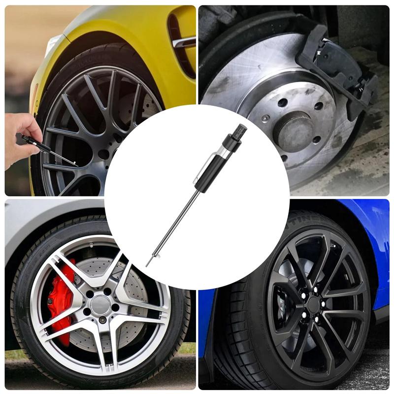 Car Brake Pad Inspection Pen Ruler Brake Pad Measuring Tool Suitable For 6Mm / 0.2 Inch Thickness, Brake Pad Gauge