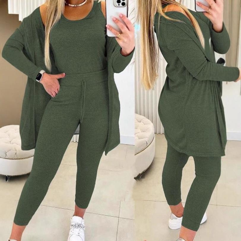

Cross-Border Autumn/Winter Women s Fashion Three-Piece Set Medium