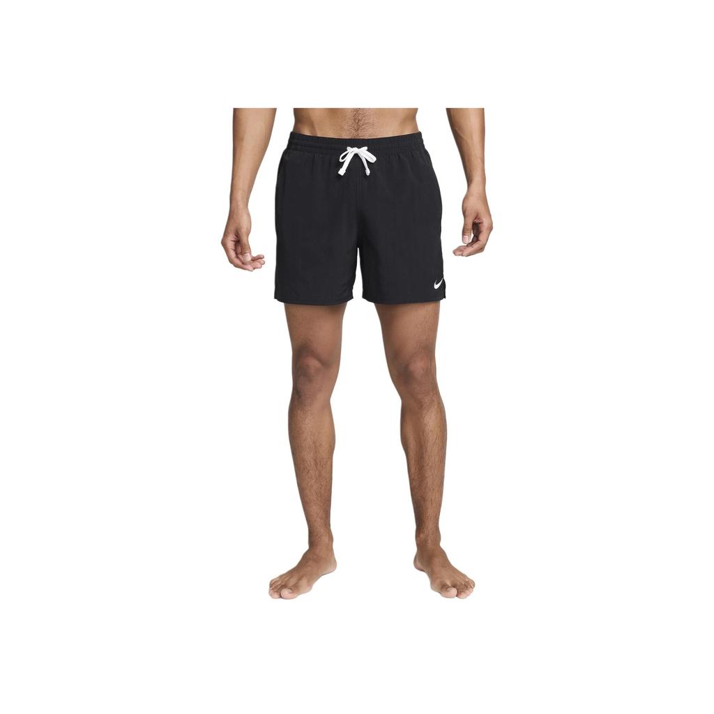 Nike Swim Solid Logo Drawstring Casual Shorts Men Shorts Black NESSE495-001