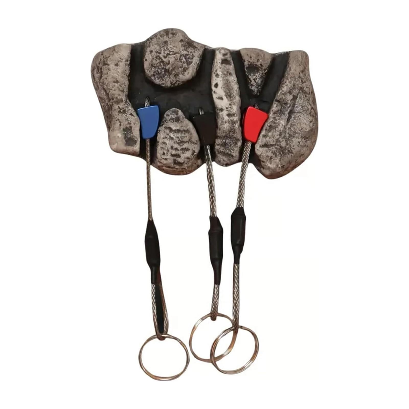 

Подставка для хранения ключей - Сделано для альпинистов, Уникальная текстура Настенный крючок Подставка для ключей Настенное крепление, Настенное крепление для ключей с альпинистскими брелоками-гайками One Size