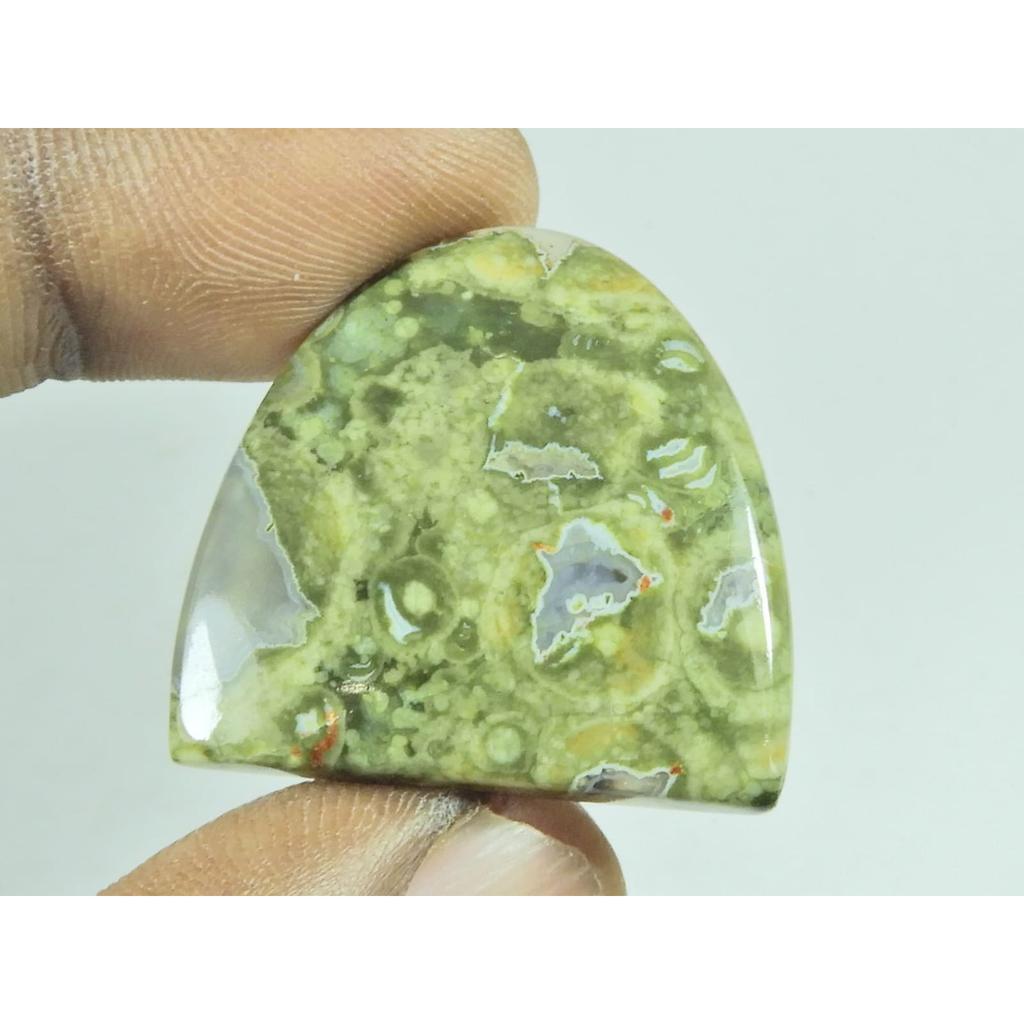 29X28X04MM Natural Rhyolite Jasper Fancy Shape Cabochon Loose Gemstone 35Cts. G-375