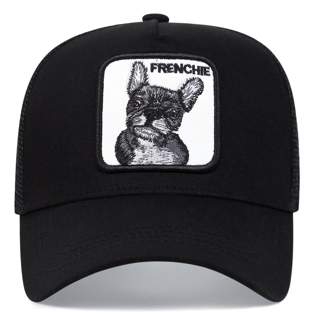 Unisex Animal Series Embroidery Adjustable Mesh Baseball Hat Hip Hop Caps Spring Summer Outdoor Leisure Hats Travel Accessories for Women Men