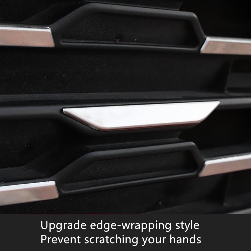 Stainless Steel Front Bumper Mesh Grille Decor Sticker For Toyota RAV4 2020-2021