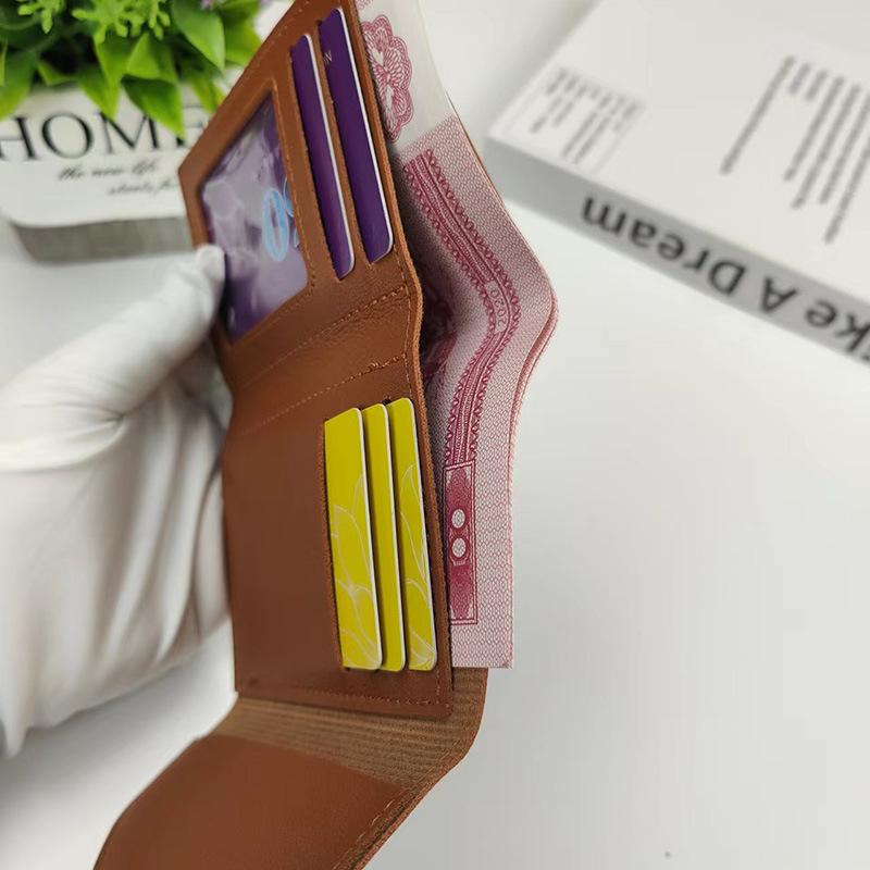 Fashion Short Women Wallets Multi Card Slot Card Holder Wallet Leather Small Wallet Trend Coin Purse Ladies Card Holder Pouch