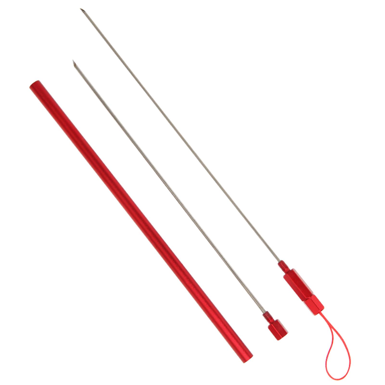 

Fish Venting Hollow Needle Driller Gas Needle Saltwater Fish Venting Tools Quick Earthworm Hooking Needle Deflation Tool красный