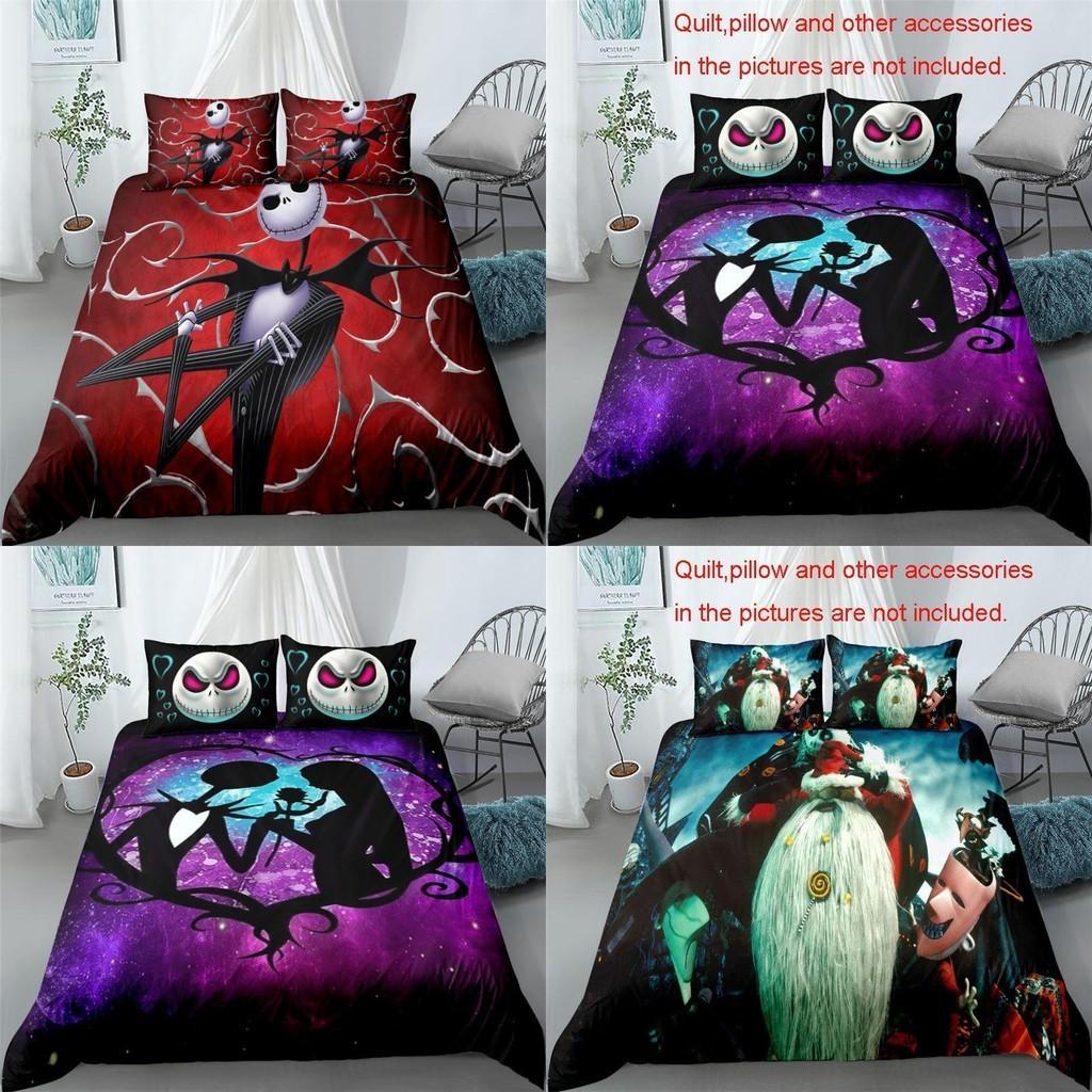The Nightmare Before Christmas Bedding Set Duvet Cover Pillowcase Soft Material Us/eu Sizes