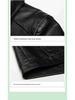 Men's Leather Jacket for Mid-Aged & Elderly: Fleece-Lined, Thickened, Windproof, Detachable Fur Collar, Winter Warmth for Dad.