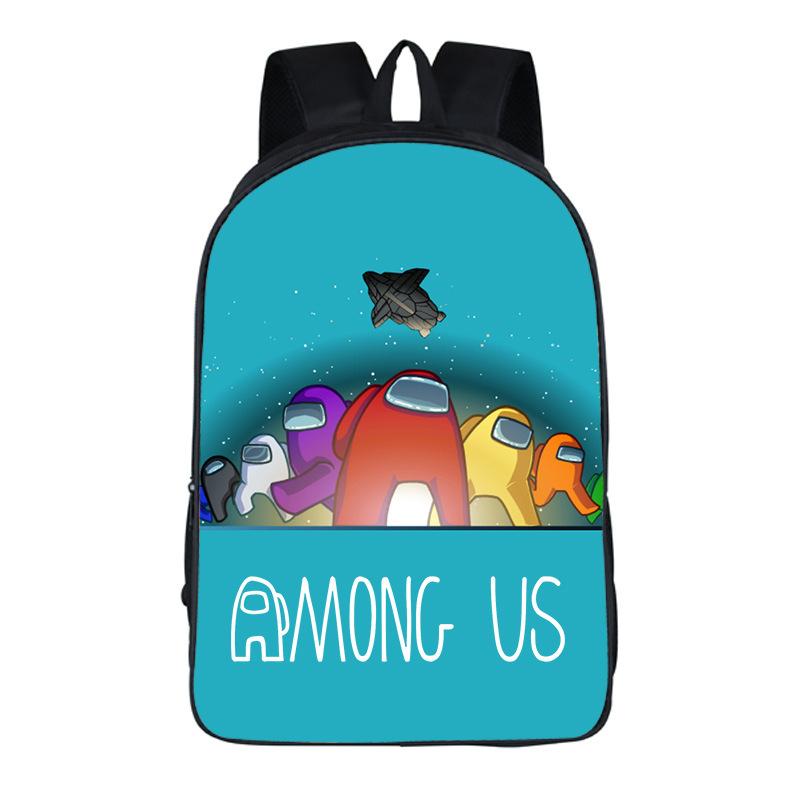 Among Us Game Merchandise Children'S Backpack Oxford Cloth Large Capacity School Bag Backpack