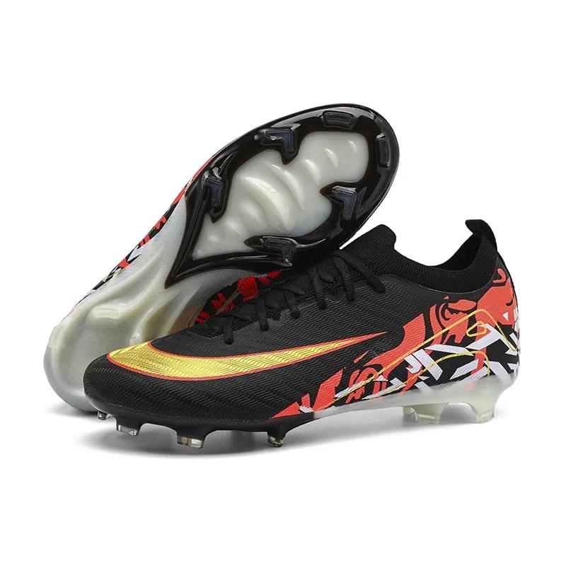 

Men Sneakers New Soccer Shoes Training Football Boots Drop Shipping Futsal Long Spikes Cleats Original Match Ultralight Indoor 35