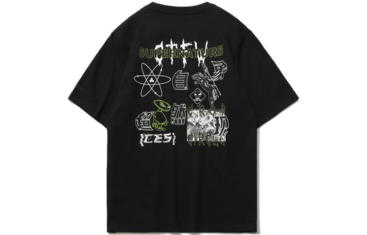 Men's Li-Ning Counterflow T-Shirts Unisex Crew Neck Moderate Straight Fit