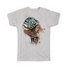 Gift T-Shirt : African Woman Portrait Profile Ethnic Art Black Culture Ethno
