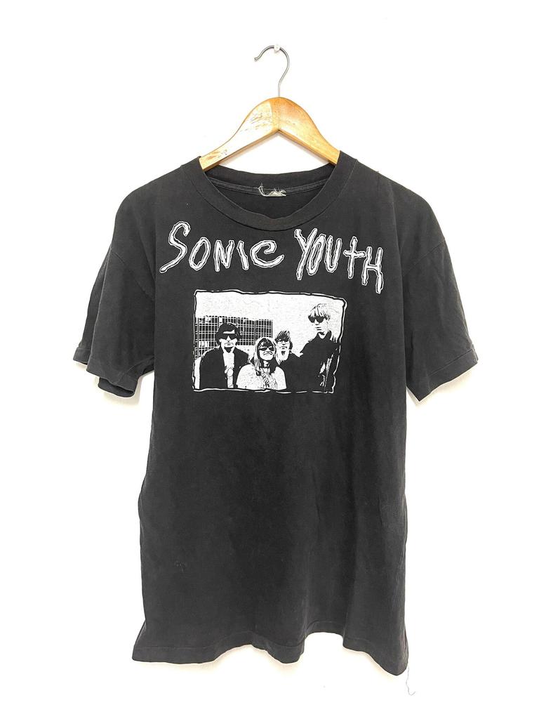Vintage 80. léta Sonic Youth : Sestra 1987 Noise Pop Kapela Tričko / Grunge / Alternativní Rock / Vzácné / Streetwear / Černé / L / 80. léta Punk Rockers