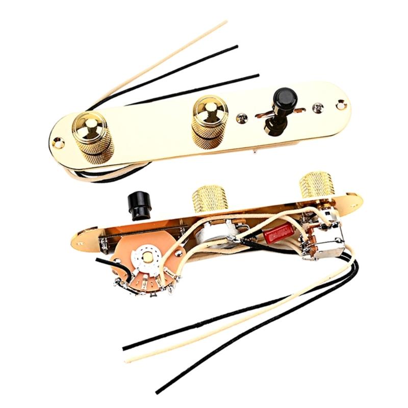 3 Way Guitar Control Plate Mounting Plate with Screws Compatible with Standard Style Electric Guitar Parts Replacement