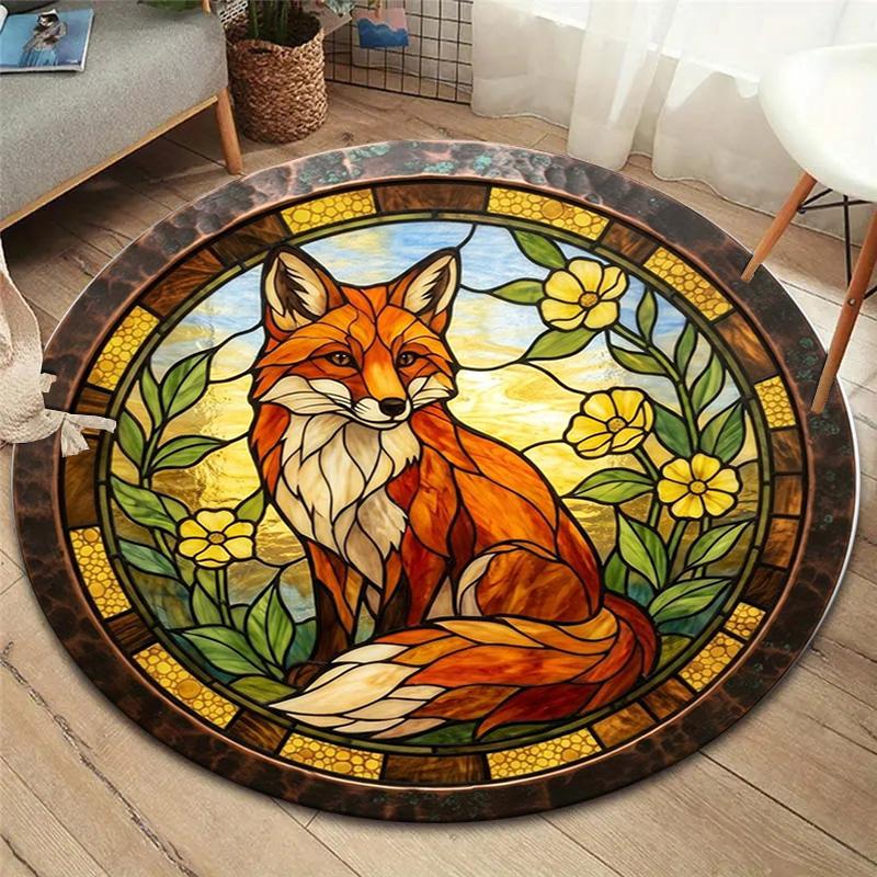 

1Pc Fox Print Flannel Blanket, High quality Comfortable for All Seasons, Home Decor, Warmth and Comfort, Perfect for Christmas Gifts 80cmx80cm