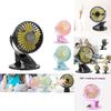 Small Yet Powerful Personal Portable Desk Fan With 3-speed Settings And Usb Rechargeable Battery