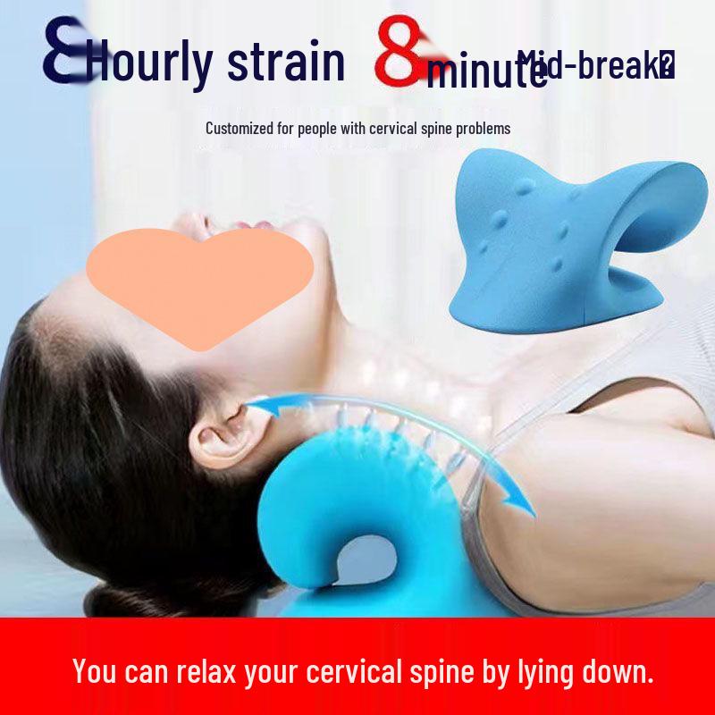 Cervical Spine Alignment Pillow: Neck Correction & Acupressure Massager