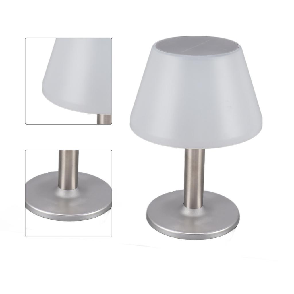 Solar Table Lamp LED Waterproof 3 Levels Adjustable Solar Desk Lamp for Home Outdoor Garden