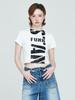 INSTANTFUNK Crop Vintage Logo T-Shirt - White