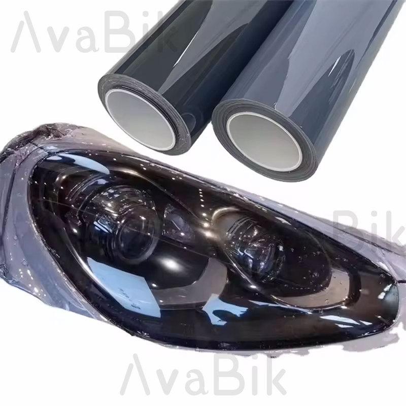 Automotive TPU Headlight Protection Film Repair Scratches Car Headlight Tint Taillight Black Transparent PPF Sticker Accessories